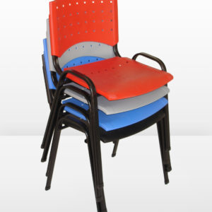 Silla Apilable 7000 Negra de Oficina